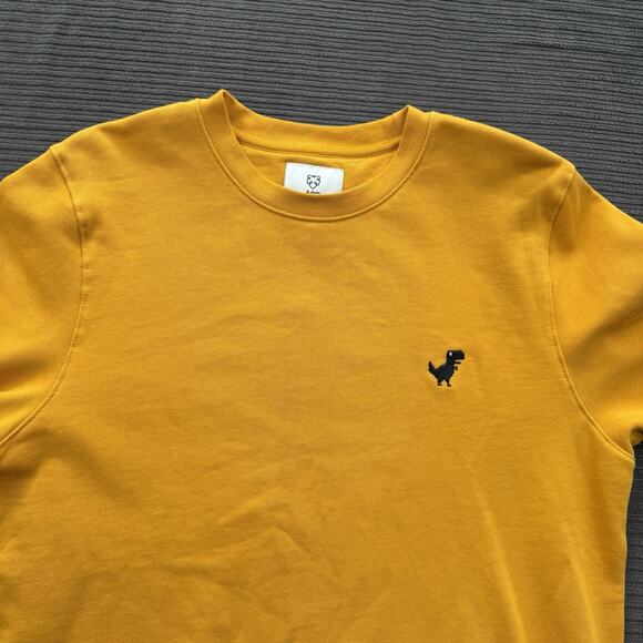 A-Dam Sweatshirt Men Small Yellow Organic Cotton Gerar Designer Long Sleeve. - Picture 11 of 11